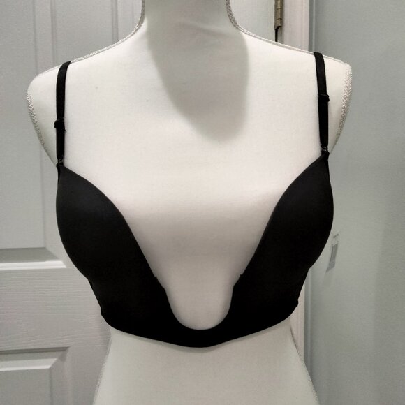 Fashion Forms Convertible Seamless U Plunge Bra, Black, Size 36C, NWT - Picture 1 of 10